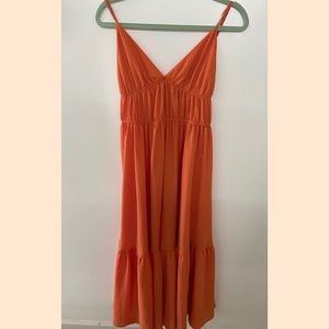 H&M- Orange Maxi Dress